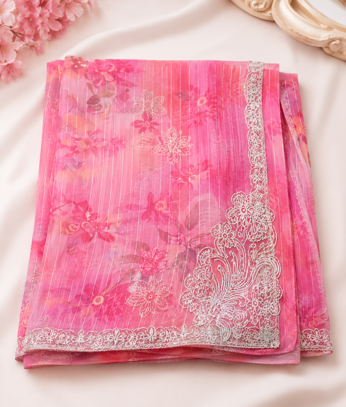 Gulkari Digital Printed Lawn – 3 Piece Unstitched Suit - Image 2