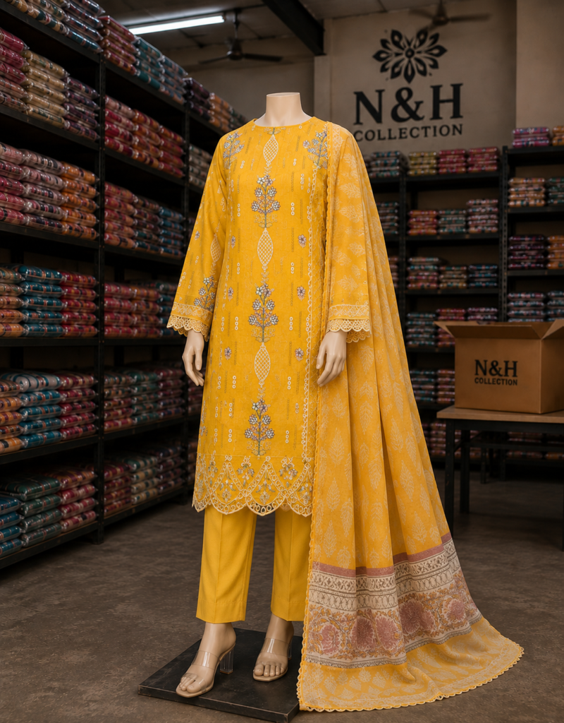 Nishat Premium Unstitched 3-Piece Suit