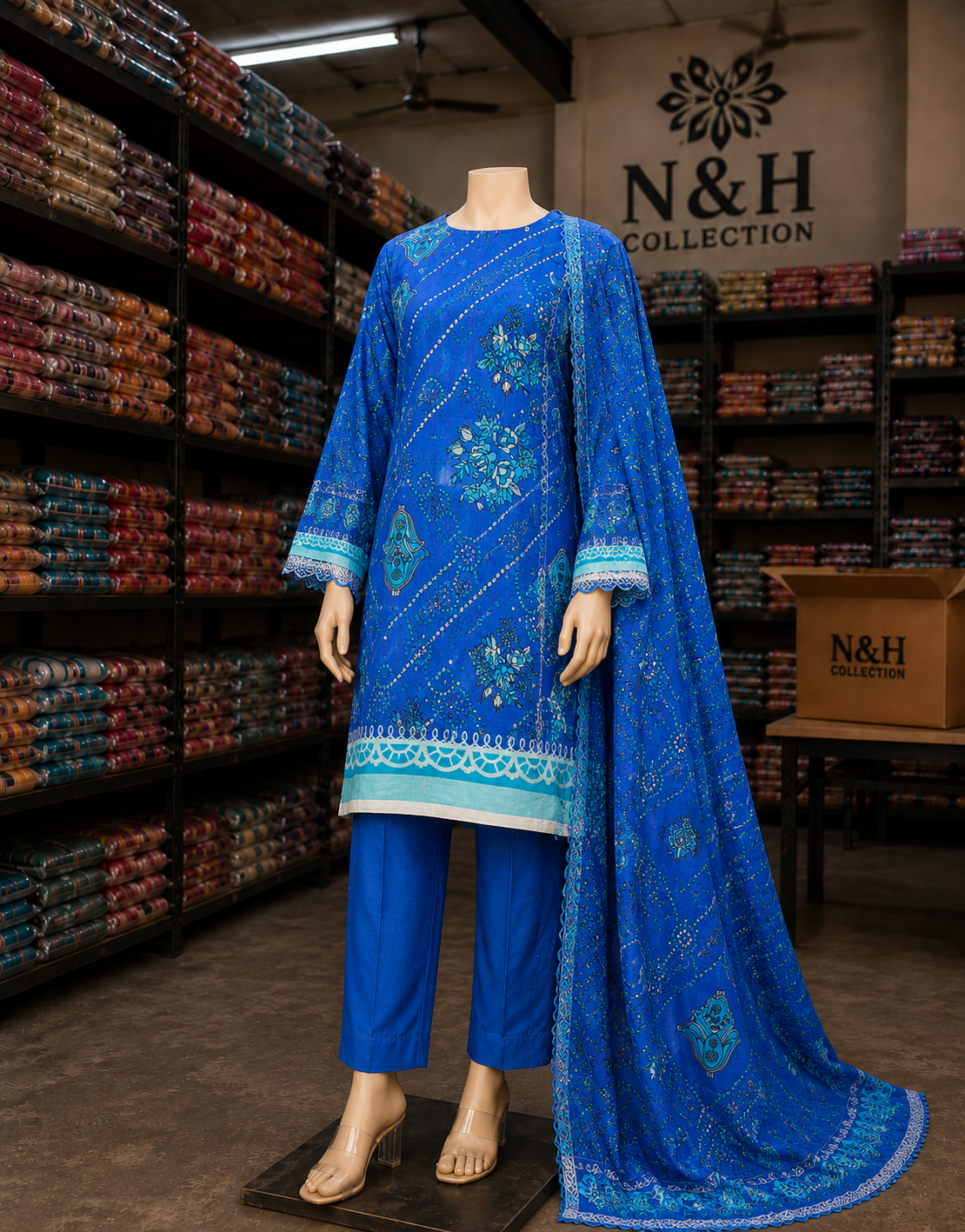 Premium Unstitched 3-Piece Suit