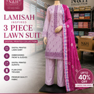 Lamisah Inspired 3 Piece Lawn Suit